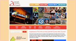 Desktop Screenshot of carrollartscenter.com